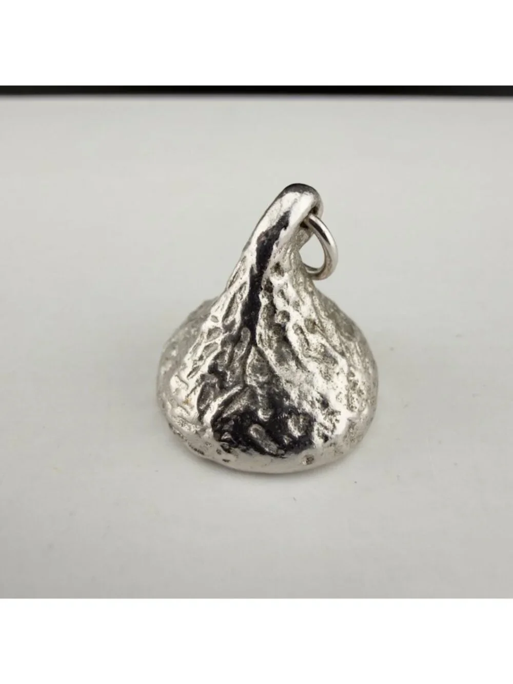 Vintage JCF Ferrara Sterling 925 Solid Chocolate Candy Kiss Charm Pendant 13g